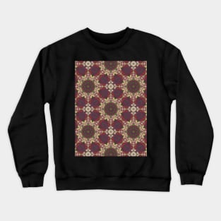 Red and Green Circular Dots Pattern - WelshDesignsTP003 Crewneck Sweatshirt